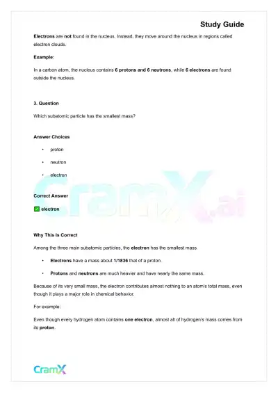 Chemistry - Atomic Structure - Page 7 preview image