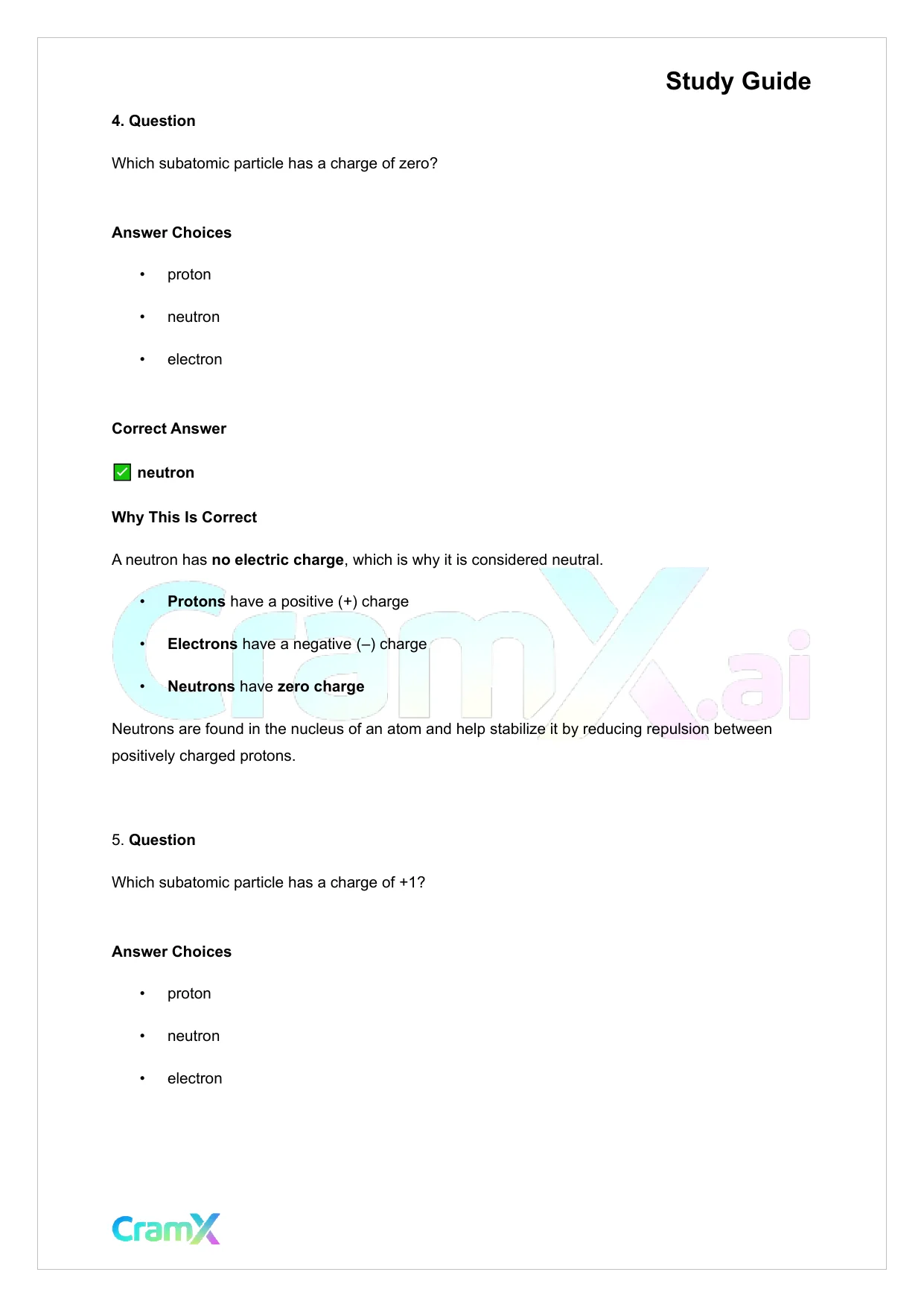 Chemistry - Atomic Structure - Page 8 preview image