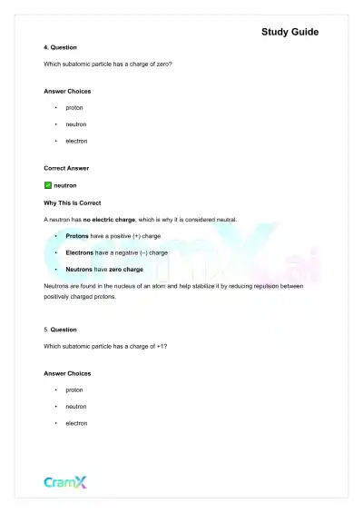 Chemistry - Atomic Structure - Page 8 preview image