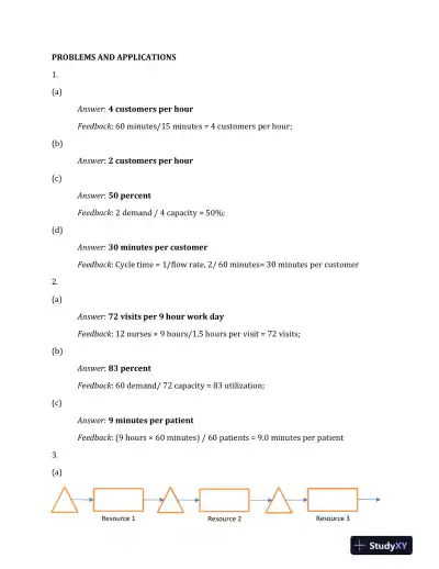 Solution Manual for Operations Management, 2nd Edition - Page 15 preview image