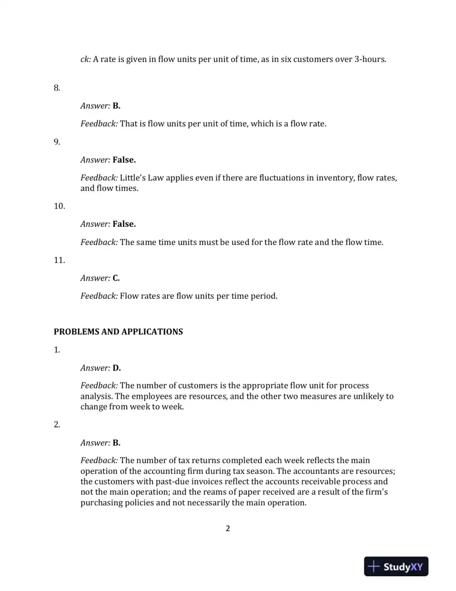 Solution Manual for Operations Management, 2nd Edition, page 7