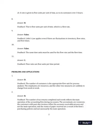 Solution Manual for Operations Management, 2nd Edition - Page 7 preview image