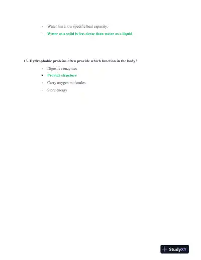 ATI Biology TEAS With Answers (303 Solved Questions) - Page 5 preview image