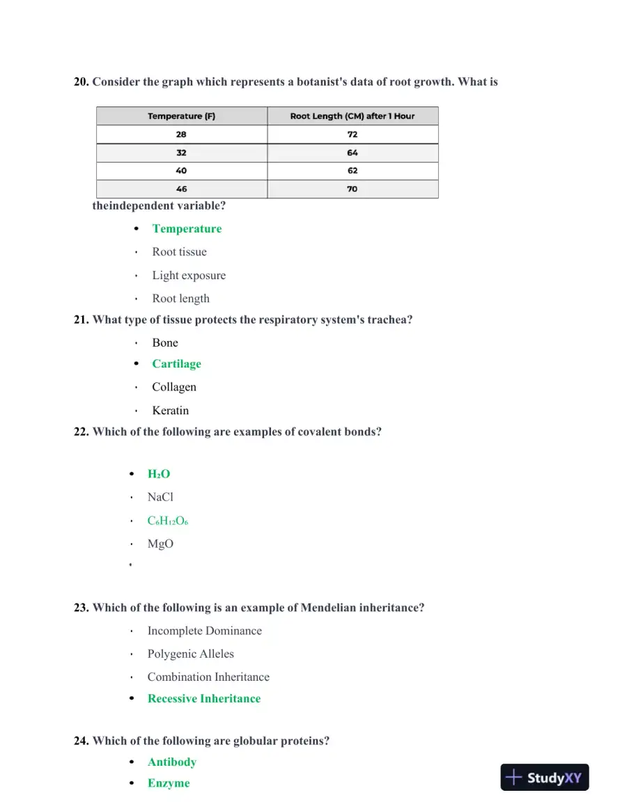 ATI Biology TEAS With Answers (303 Solved Questions), page 8