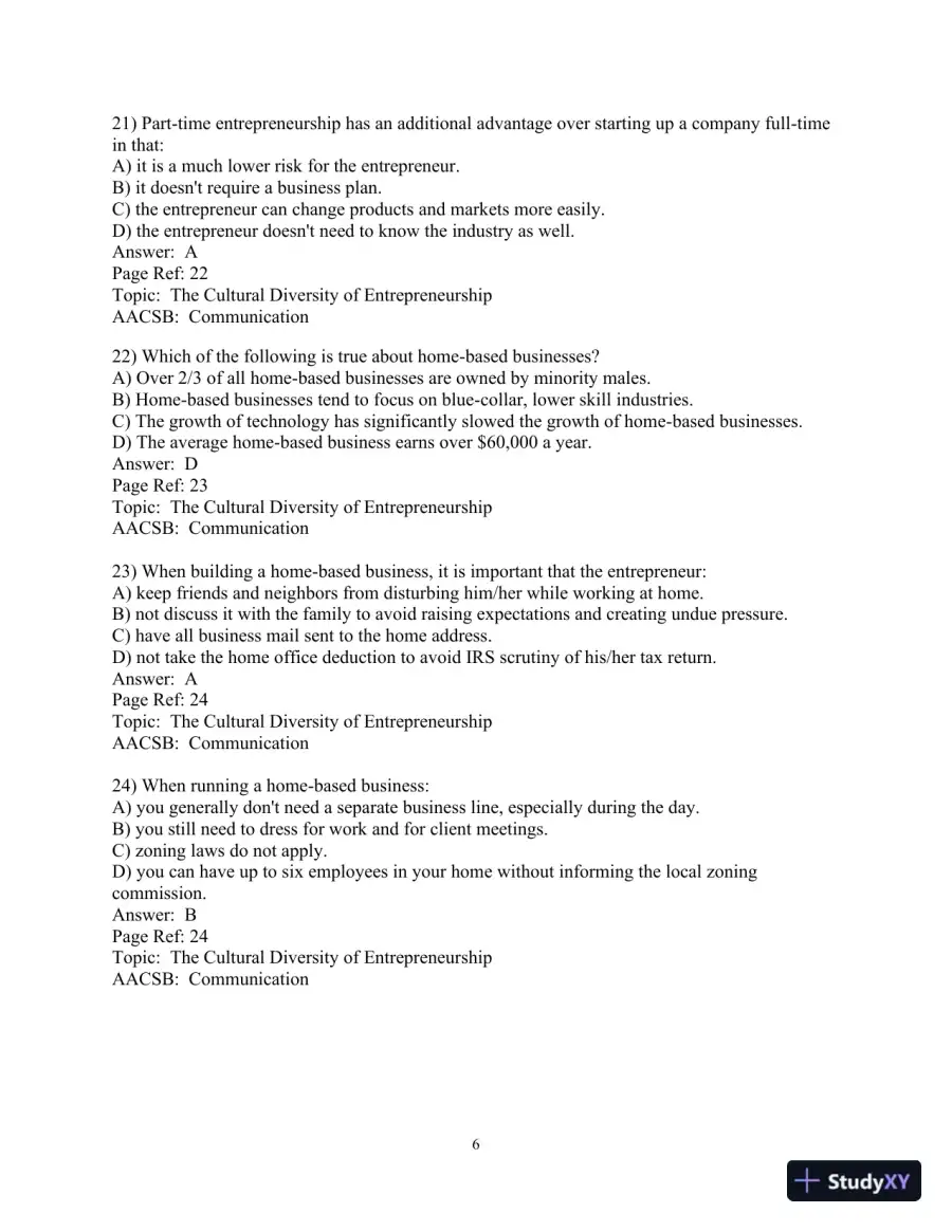 Test Bank For Effective Small Business Management, 10th Edition, page 7