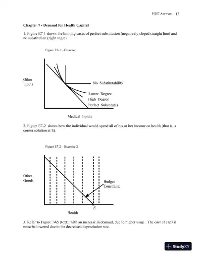 Solution Manual for The Economics of Health and Health Care, 7th Edition - Page 15 preview image