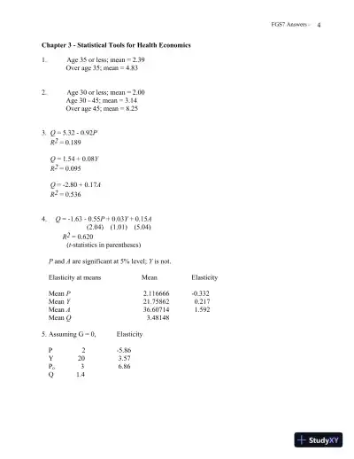 Solution Manual for The Economics of Health and Health Care, 7th Edition - Page 6 preview image