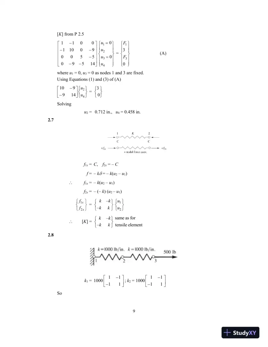 Solution Manual for A First Course in the Finite Element Method, 6th Edition, page 12