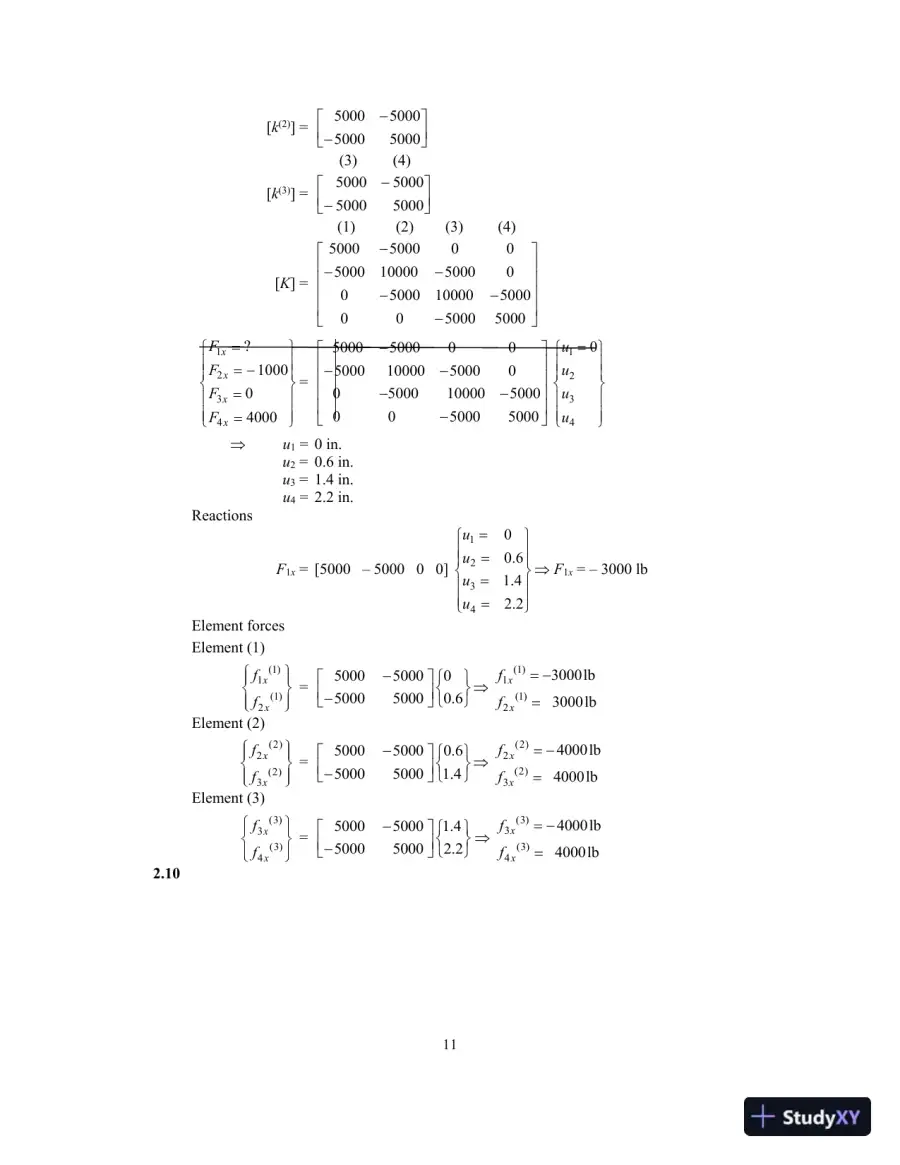 Solution Manual for A First Course in the Finite Element Method, 6th Edition, page 14