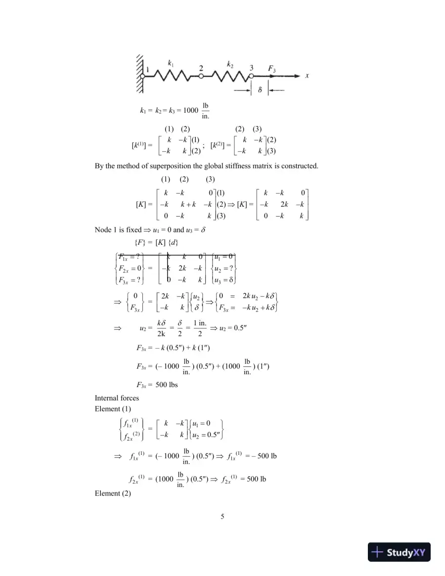 Solution Manual for A First Course in the Finite Element Method, 6th Edition, page 8