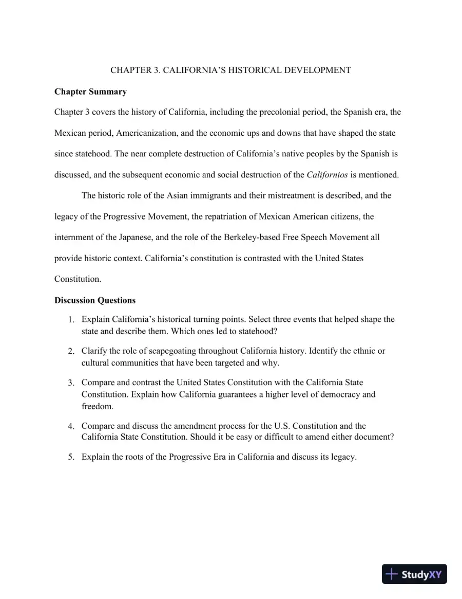 Test Bank for California Government and Politics Today, 15th Edition, page 8