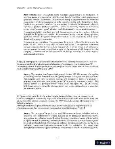 Microeconomics 14th Canadian Edition Solution Manual - Page 4 preview image