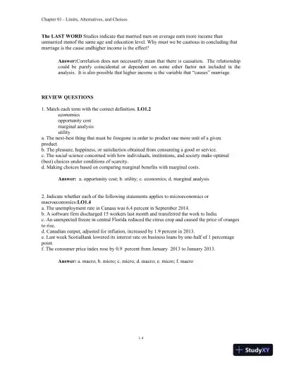 Microeconomics 14th Canadian Edition Solution Manual - Page 5 preview image