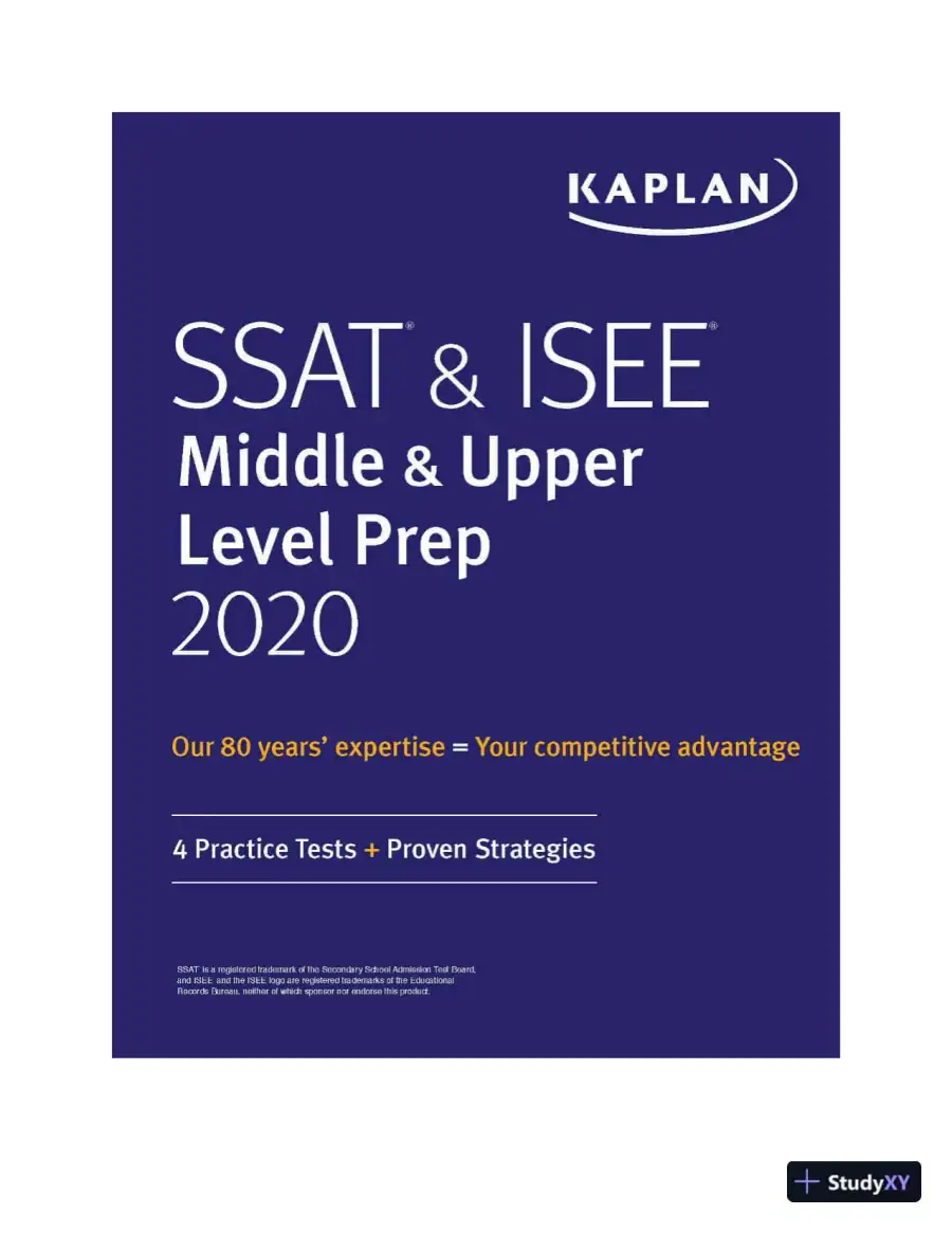 SSAT and ISEE Middle and Upper Level Prep 2020: 4 Practice Tests + Proven Strategies (2019), page 3