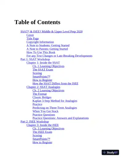SSAT and ISEE Middle and Upper Level Prep 2020: 4 Practice Tests + Proven Strategies (2019) - Page 5 preview image