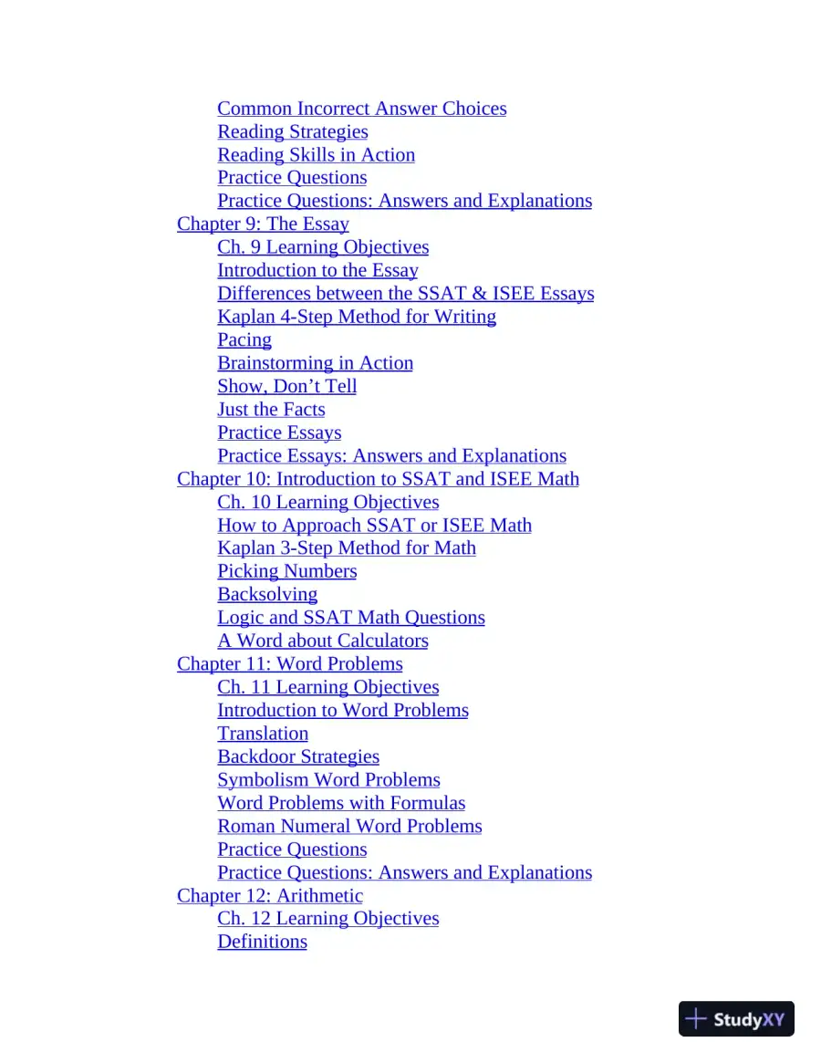 SSAT and ISEE Middle and Upper Level Prep 2020: 4 Practice Tests + Proven Strategies (2019), page 7