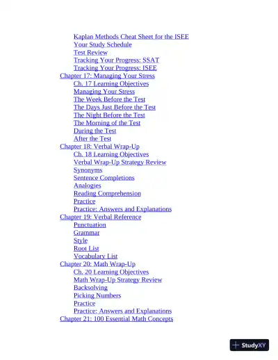 SSAT and ISEE Middle and Upper Level Prep 2020: 4 Practice Tests + Proven Strategies (2019) - Page 9 preview image