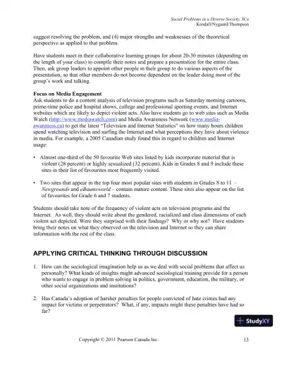 Social Problems In A Diverse Society, Third Canadian Edition Lecture Notes - Page 18 preview image