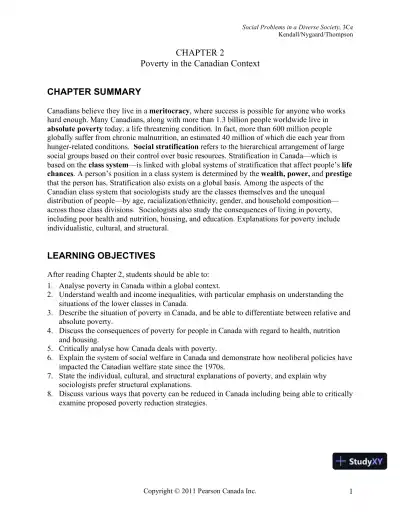 Social Problems In A Diverse Society, Third Canadian Edition Lecture Notes - Page 21 preview image