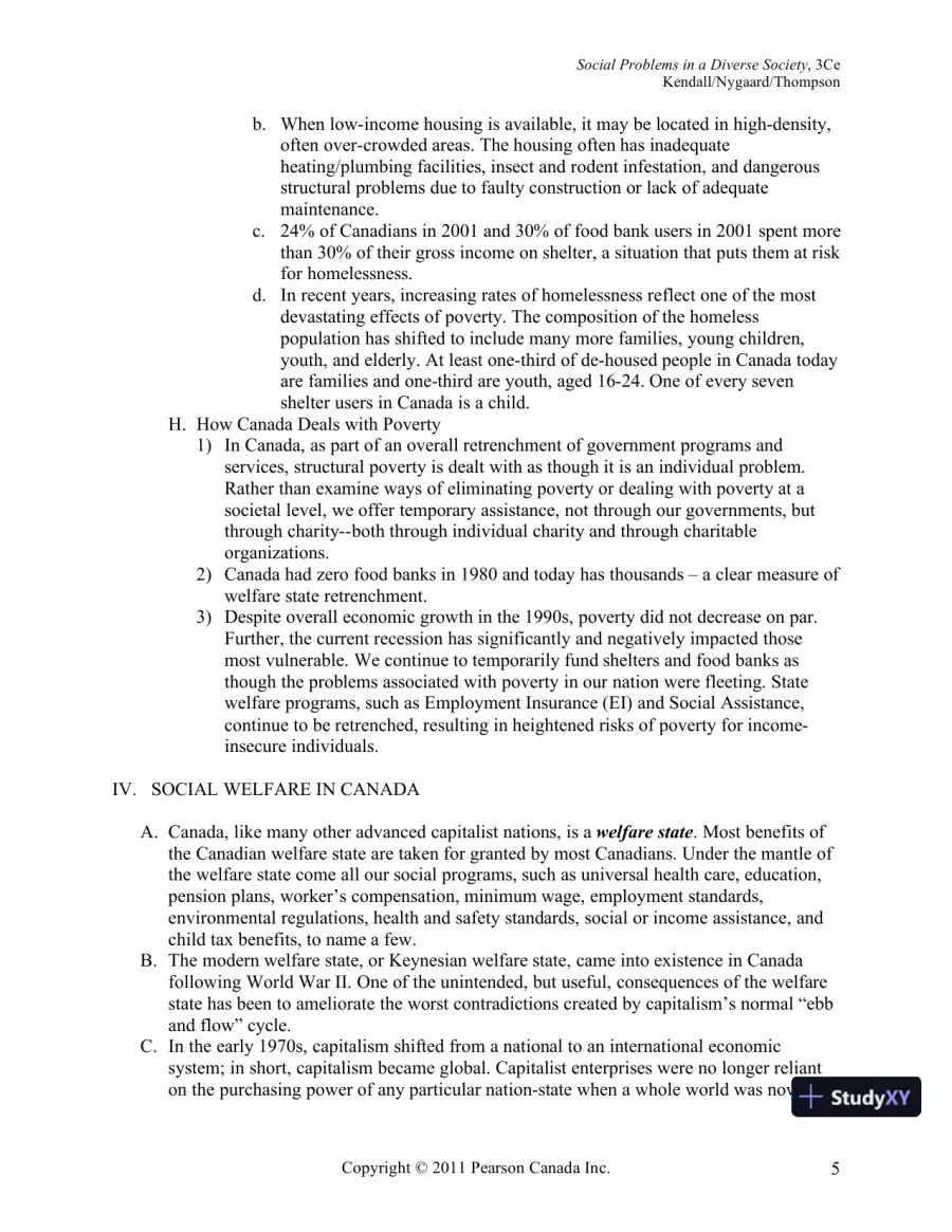 Social Problems In A Diverse Society, Third Canadian Edition Lecture Notes, page 25