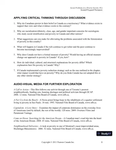 Social Problems In A Diverse Society, Third Canadian Edition Lecture Notes - Page 29 preview image