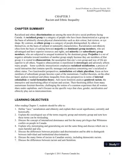 Social Problems In A Diverse Society, Third Canadian Edition Lecture Notes - Page 31 preview image