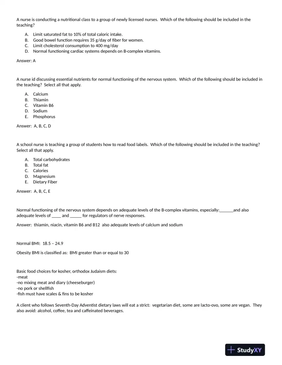 2023 ATI RN Proctored Exam with Answers (115 Solved Questions), page 3