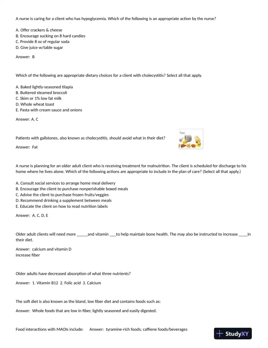 2023 ATI RN Proctored Exam with Answers (115 Solved Questions), page 7