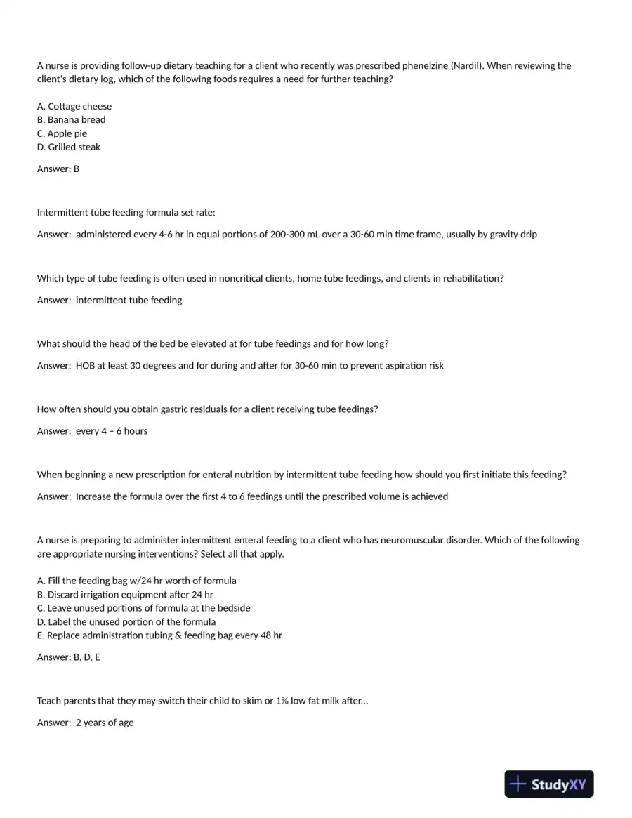 2023 ATI RN Proctored Exam with Answers (115 Solved Questions), page 8