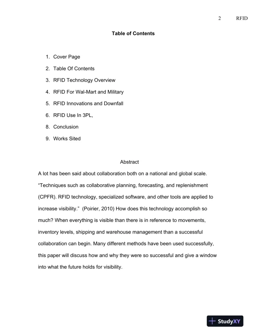 TLMT 441 Advanced Business Logistics, page 3
