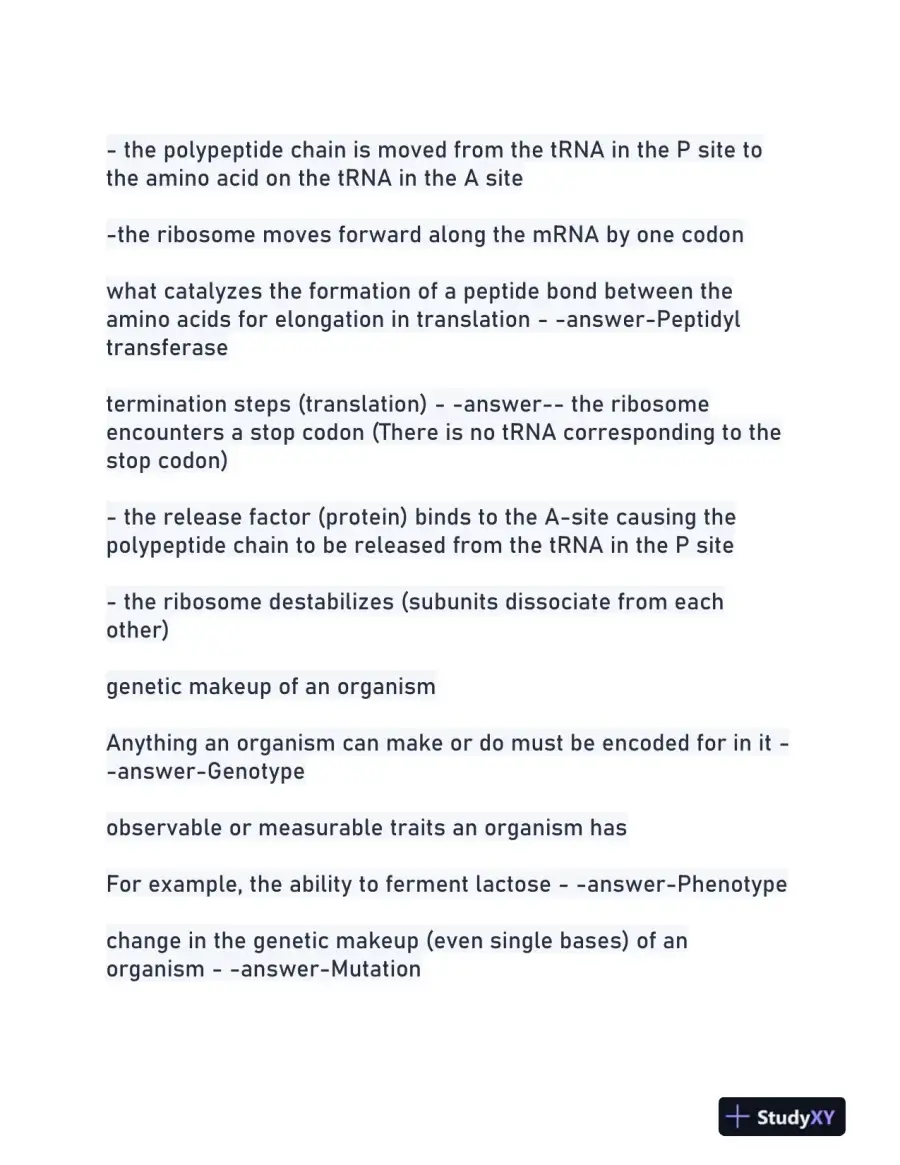 BIO251 Biology Actual Exam With Answers (204 Solved Questions), page 7