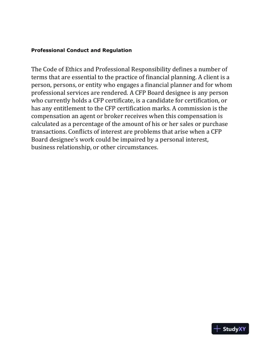 Flashcard Study System for the CFP Exam: CFP� Test Practice Questions and Review (2020), page 10