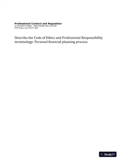 Flashcard Study System for the CFP Exam: CFP� Test Practice Questions and Review (2020) - Page 13 preview image