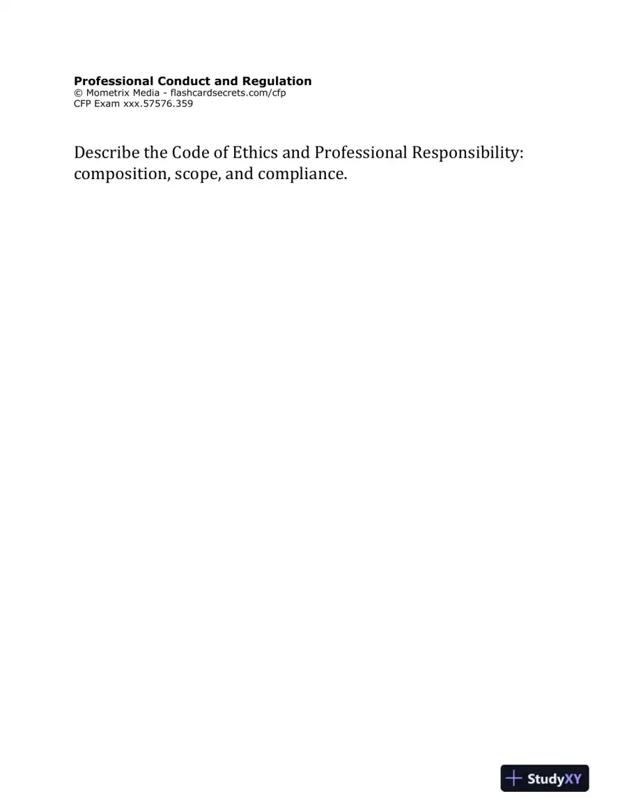 Flashcard Study System for the CFP Exam: CFP� Test Practice Questions and Review (2020), page 3