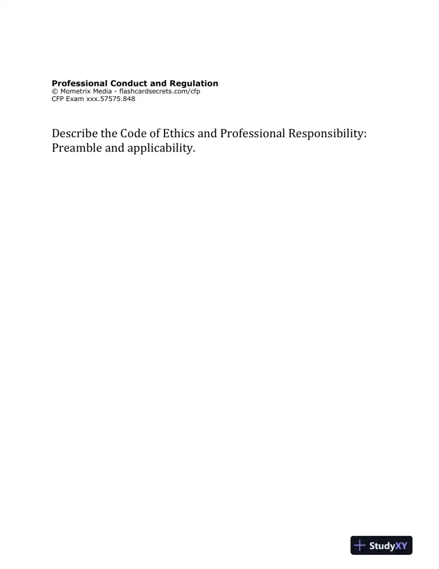 Flashcard Study System for the CFP Exam: CFP� Test Practice Questions and Review (2020), page 5