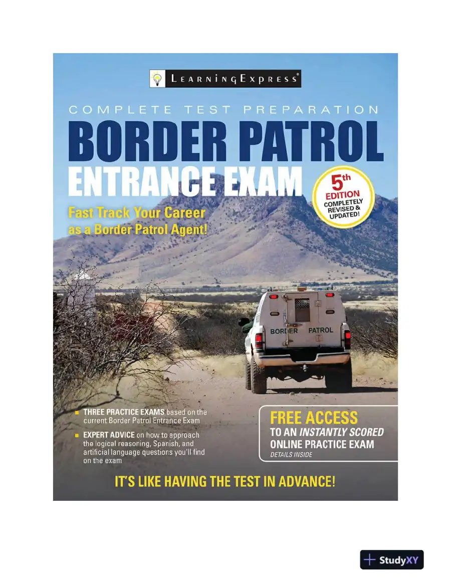 Border Patrol Entrance Exam (2017), page 3