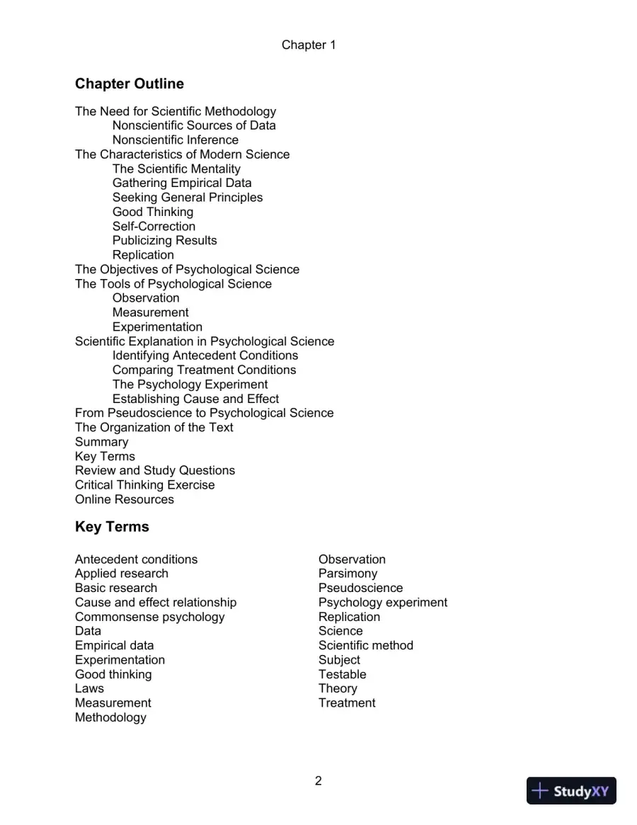 Experimental Psychology 7th Edition Test Bank, page 3