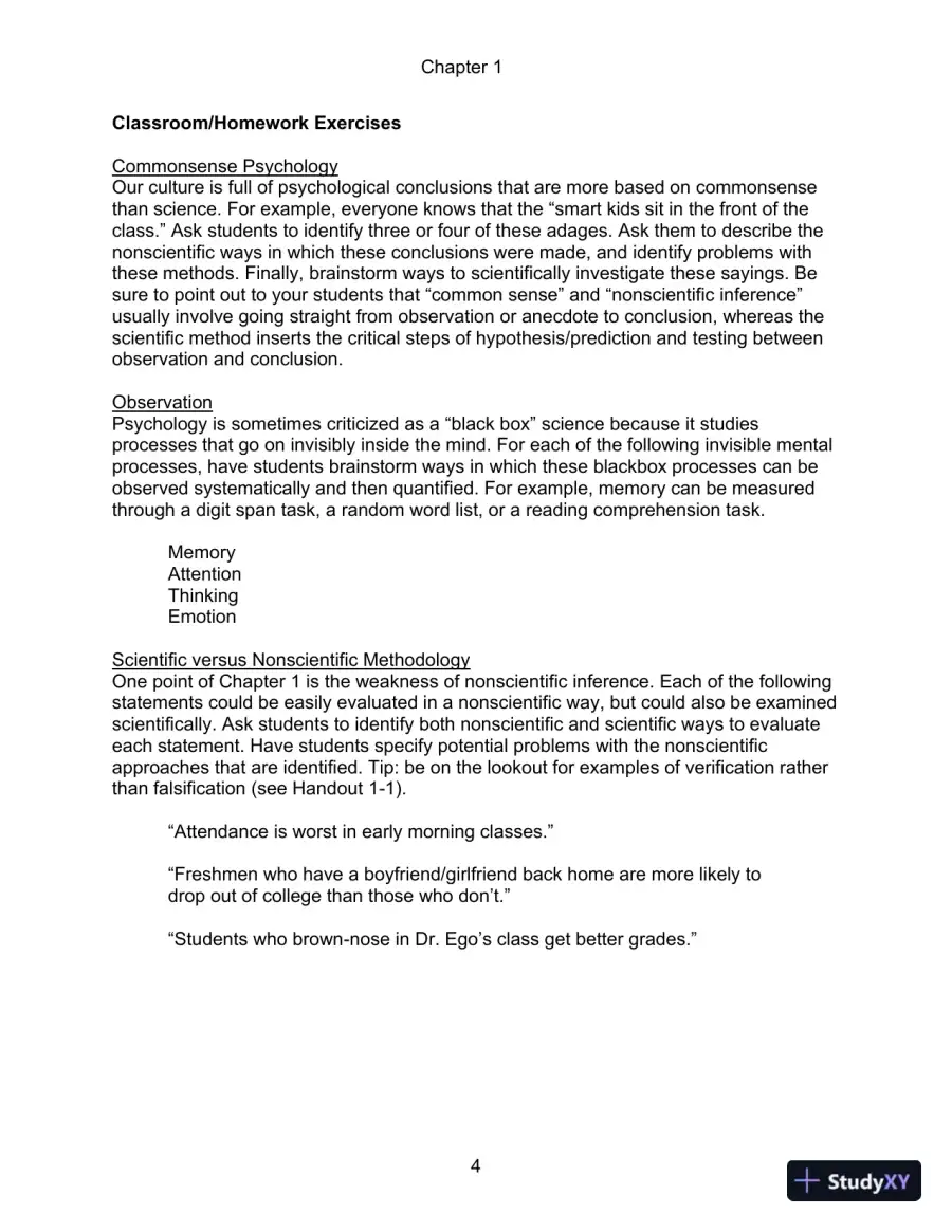 Experimental Psychology 7th Edition Test Bank, page 5