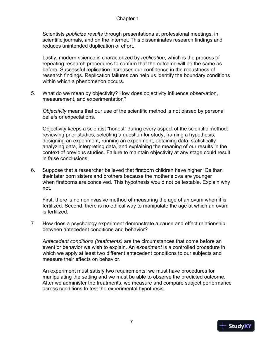 Experimental Psychology 7th Edition Test Bank, page 8