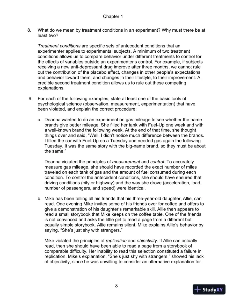 Experimental Psychology 7th Edition Test Bank, page 9