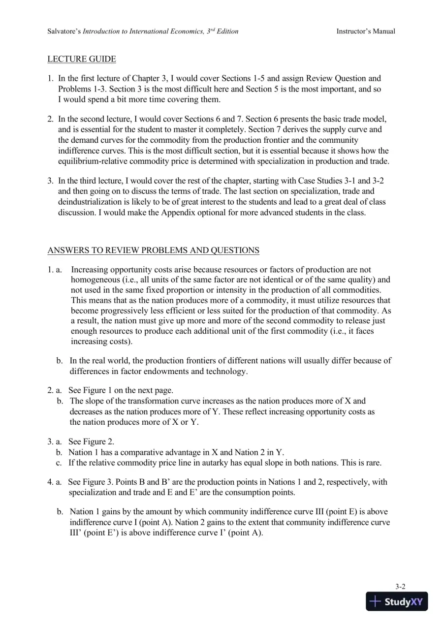 Solution Manual for Introduction to International Economics , 3rd Edition, page 20