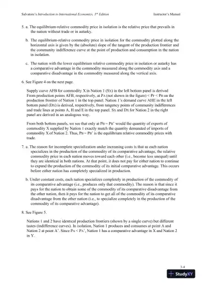 Solution Manual for Introduction to International Economics , 3rd Edition - Page 22 preview image