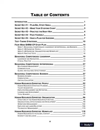 SHRM CP Exam Prep - SHRM CP Certification Secrets Study Guide, 2 Complete Practice Tests (2021) - Page 10 preview image