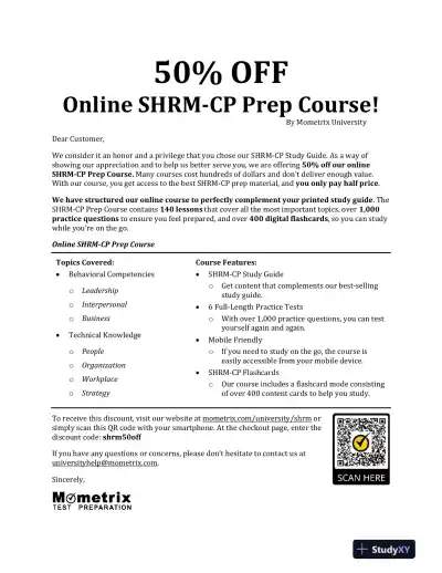 SHRM CP Exam Prep - SHRM CP Certification Secrets Study Guide, 2 Complete Practice Tests (2021) - Page 3 preview image