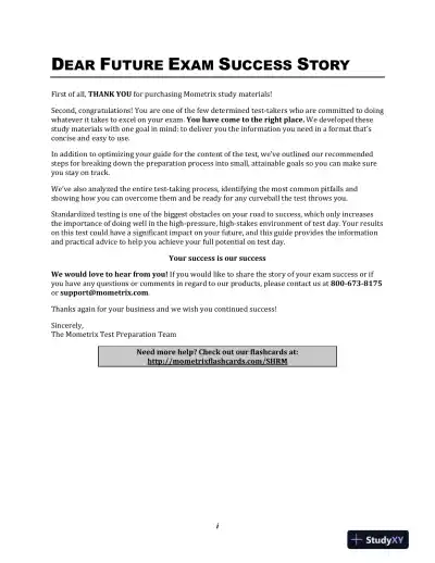 SHRM CP Exam Prep - SHRM CP Certification Secrets Study Guide, 2 Complete Practice Tests (2021) - Page 8 preview image