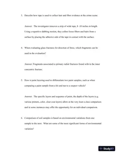 Solution Manual for Practical Crime Scene Processing and Investigation, 2nd Edition - Page 14 preview image
