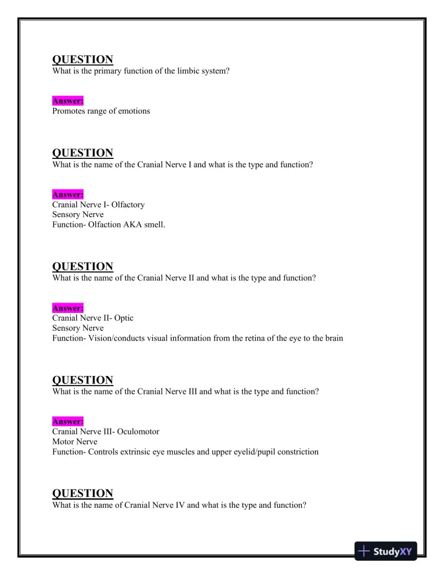 2023-2024 BIOS252 Anatomy and Physiology Review Exam II With Answers (160 Solved Questions), page 10
