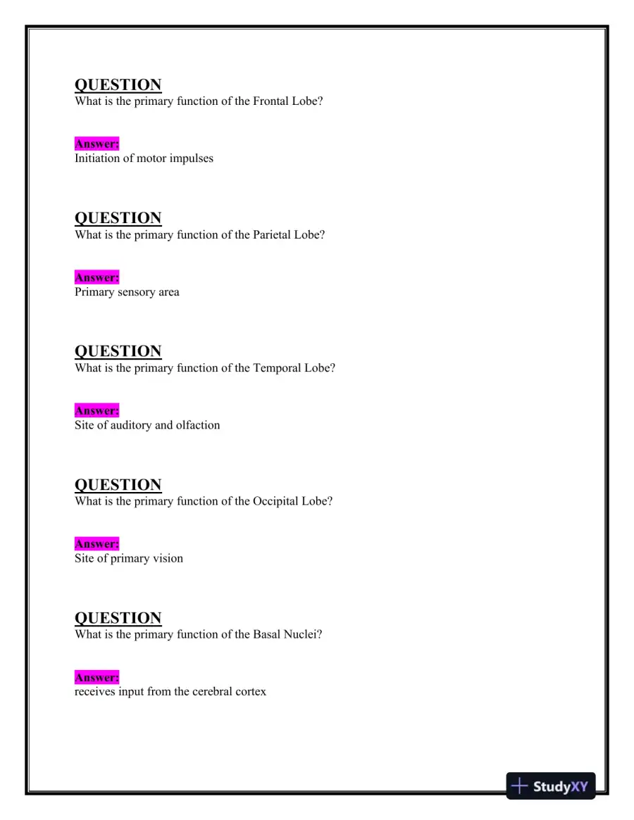 2023-2024 BIOS252 Anatomy and Physiology Review Exam II With Answers (160 Solved Questions), page 9