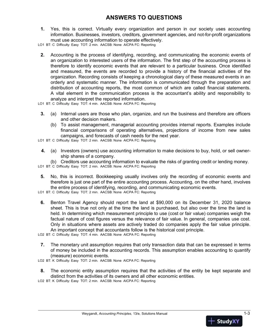 Solution Manual For Accounting Principles, 13th Edition, page 4