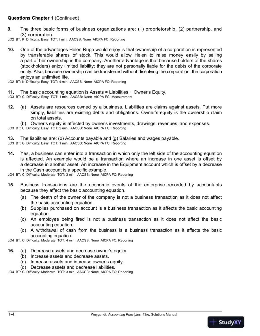 Solution Manual For Accounting Principles, 13th Edition, page 5